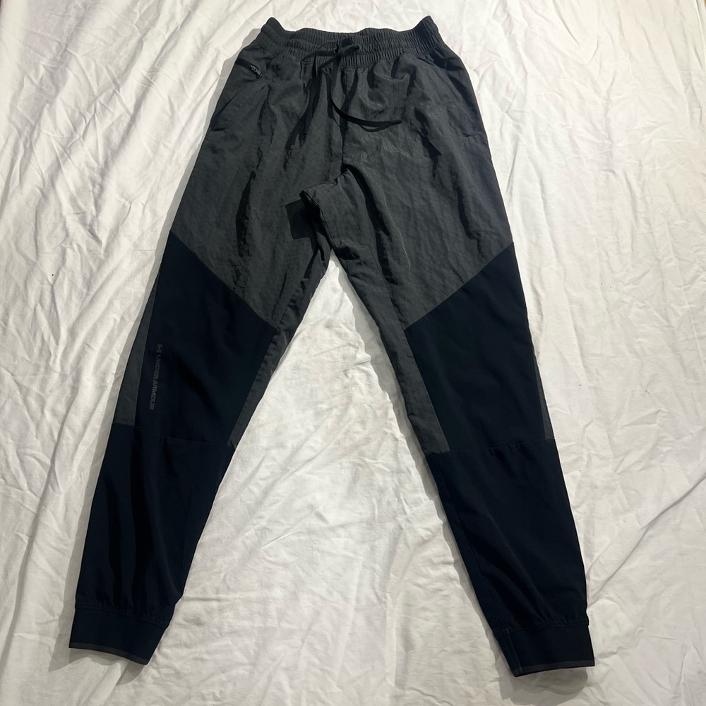 Under Armour parachute style pants.